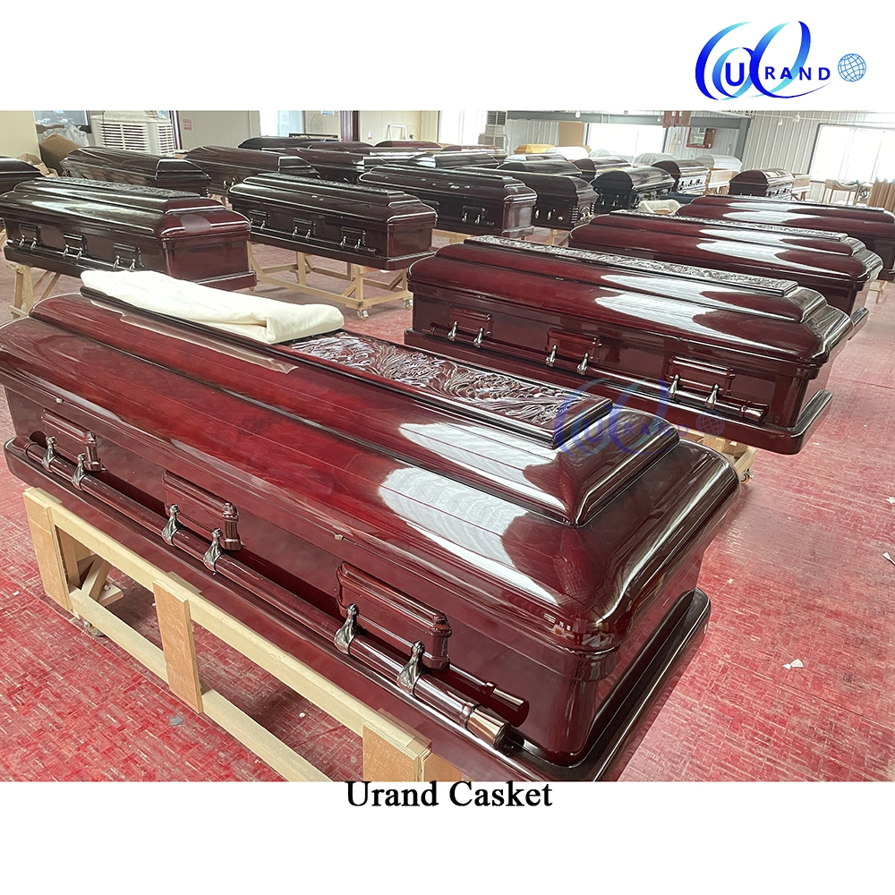 Presidential Luxury Design Solid Mahogany Wood Casket