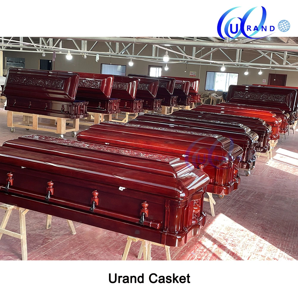 Presidential Luxury Design Solid Mahogany Wood Casket