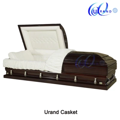 Oversize Wooden Casket Solid Poplar Chinese Made American Style Solid Wooden Casket