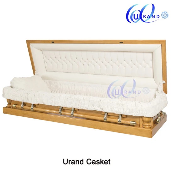 Full Couch Solid Poplar High Gloss Wooden Casket