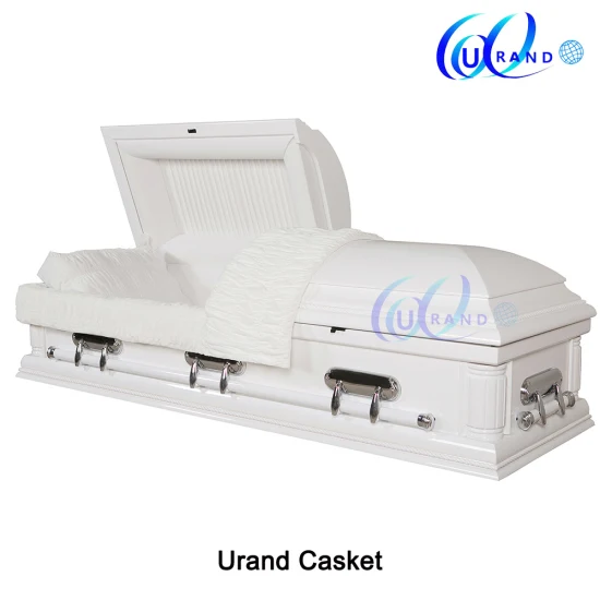 White Burial High Gloss Solid Poplar Casket